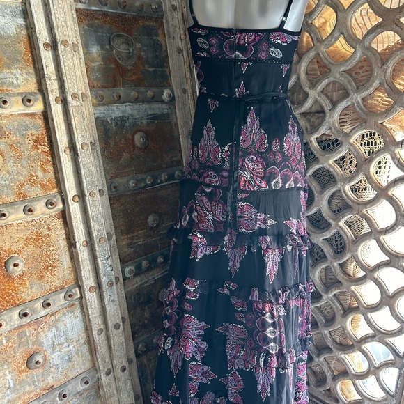 Dark Bohemian Maxi Dress Bebe brand - Picture 2 of 6